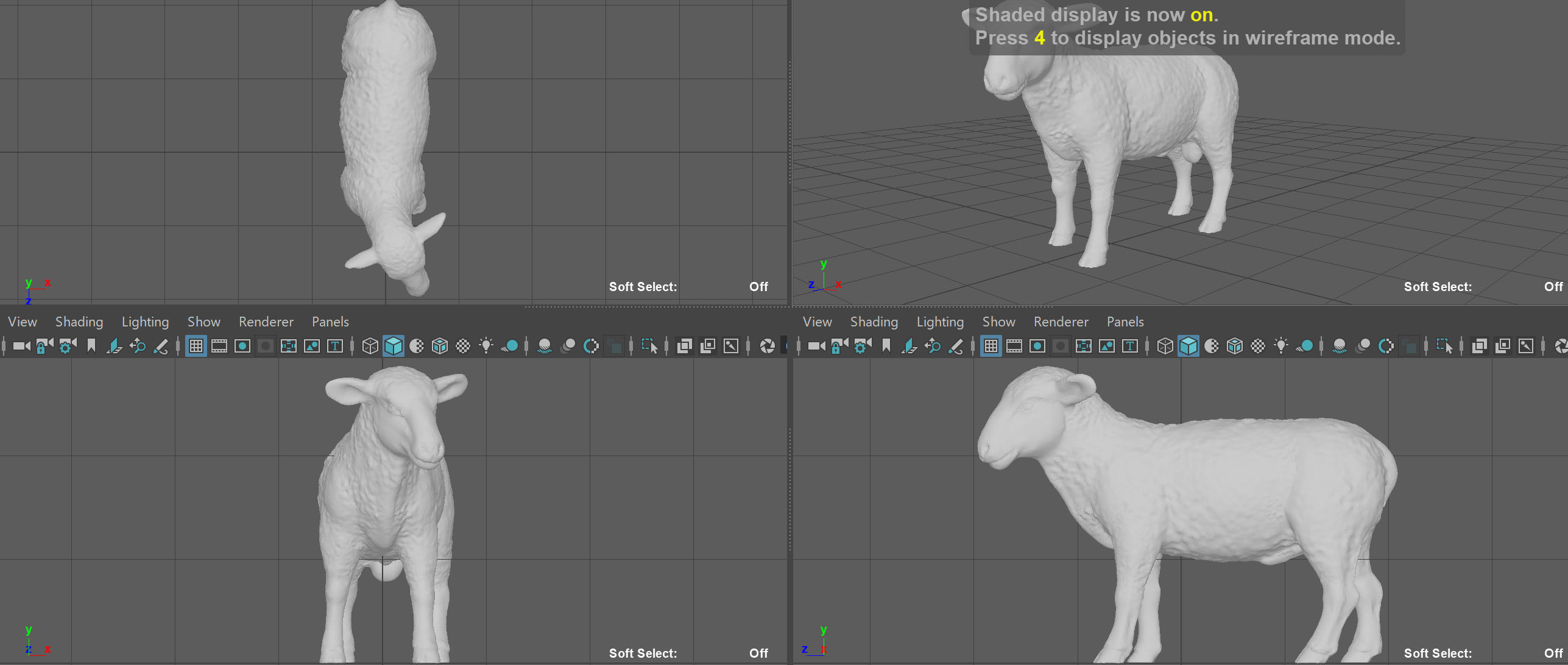 SHEEP Low-poly 3D model_8