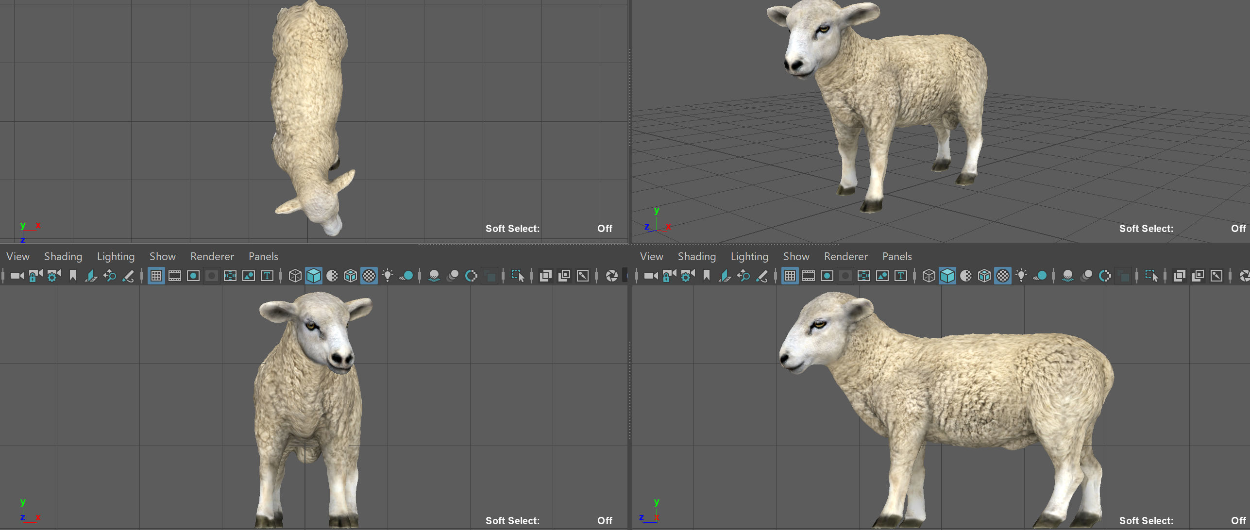 SHEEP Low-poly 3D model_7