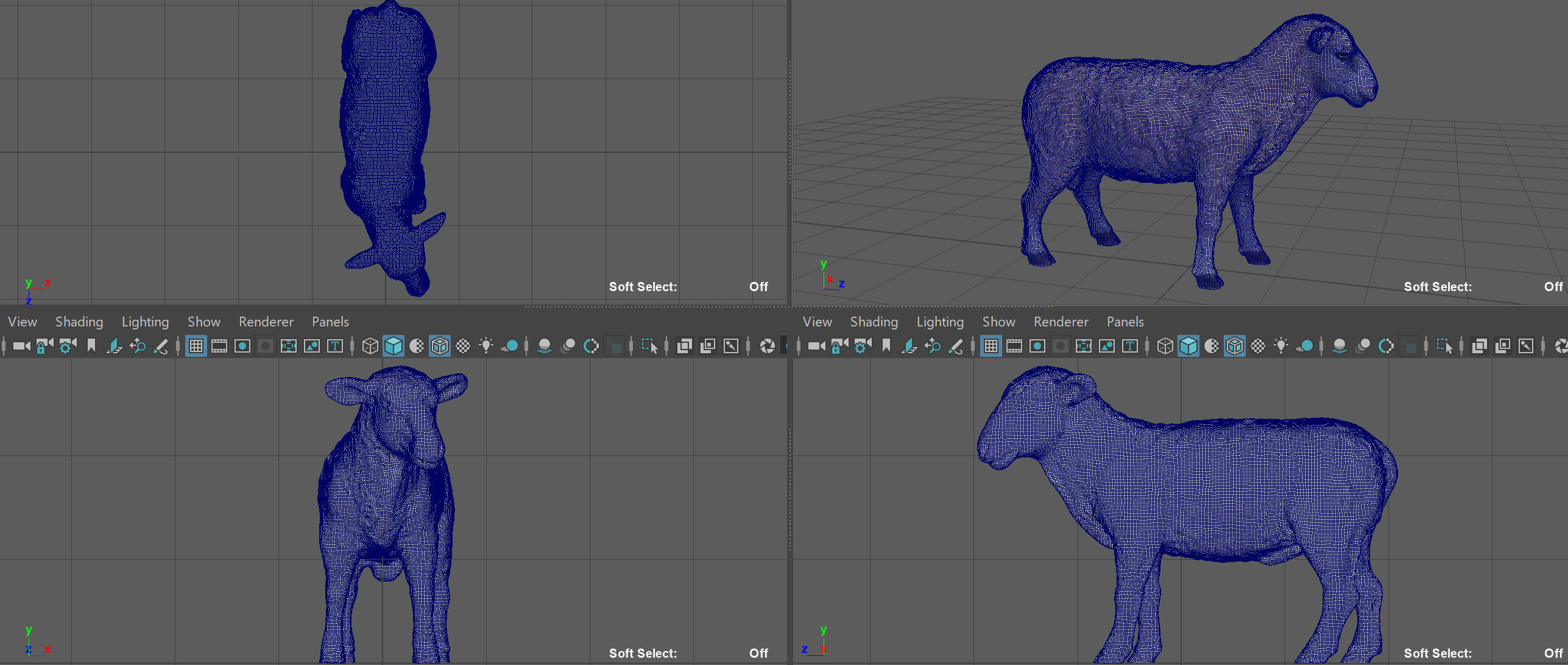 SHEEP Low-poly 3D model_9