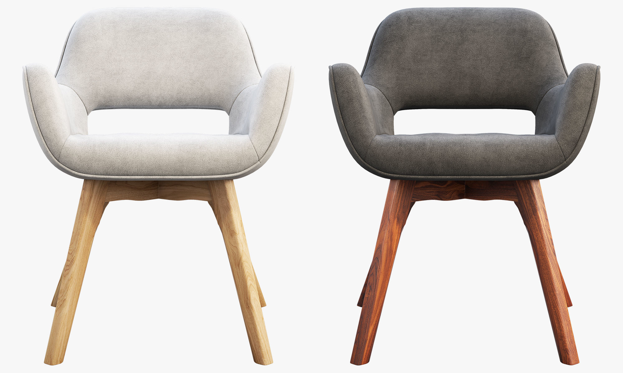 Chairs and ottomans set 38 items 3D model_104