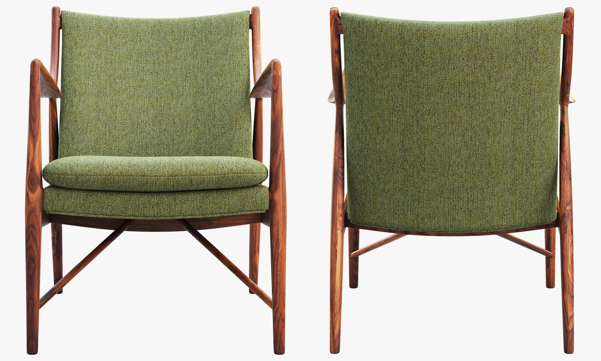 Chairs and ottomans set 38 items 3D model_60