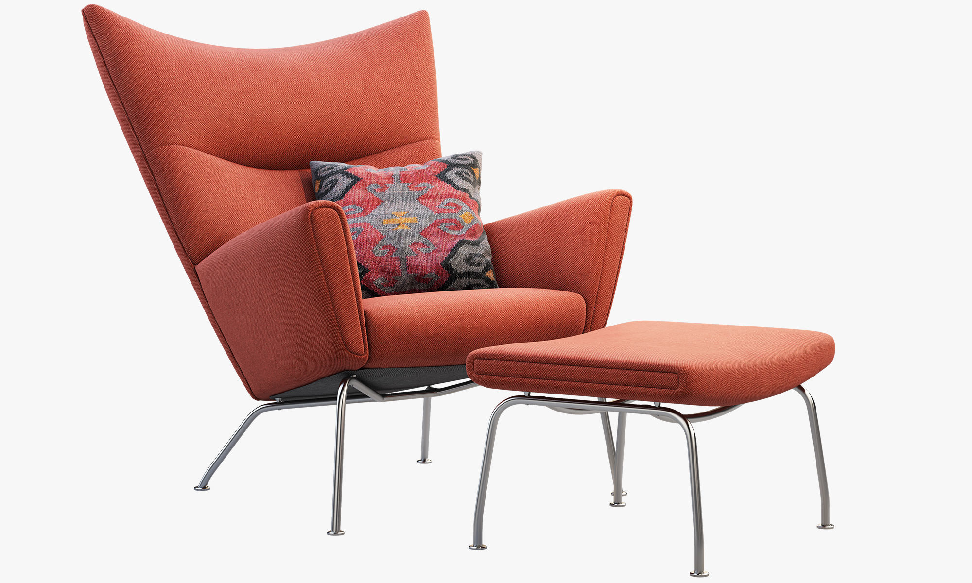 Chairs and ottomans set 38 items 3D model_131