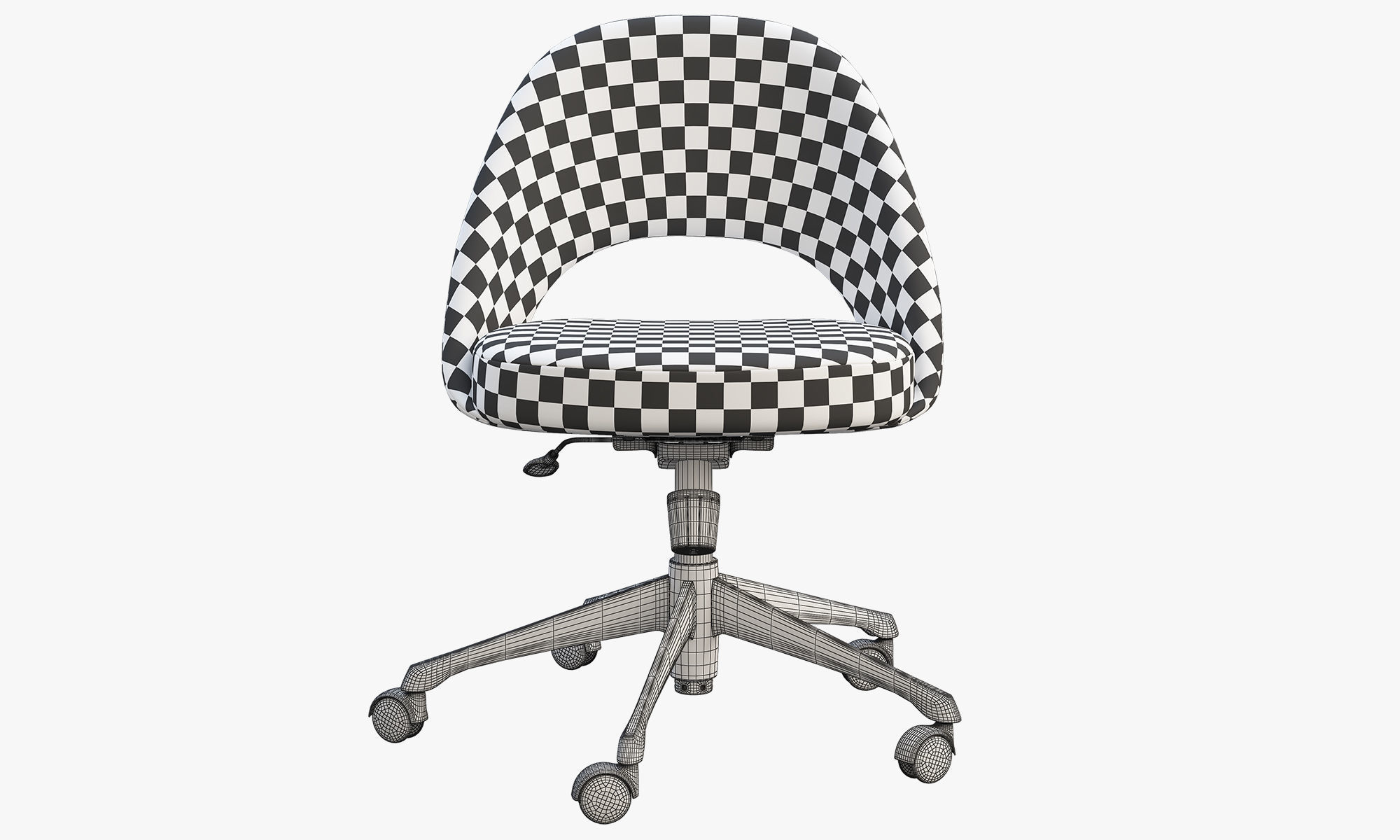 Chairs and ottomans set 38 items 3D model_95