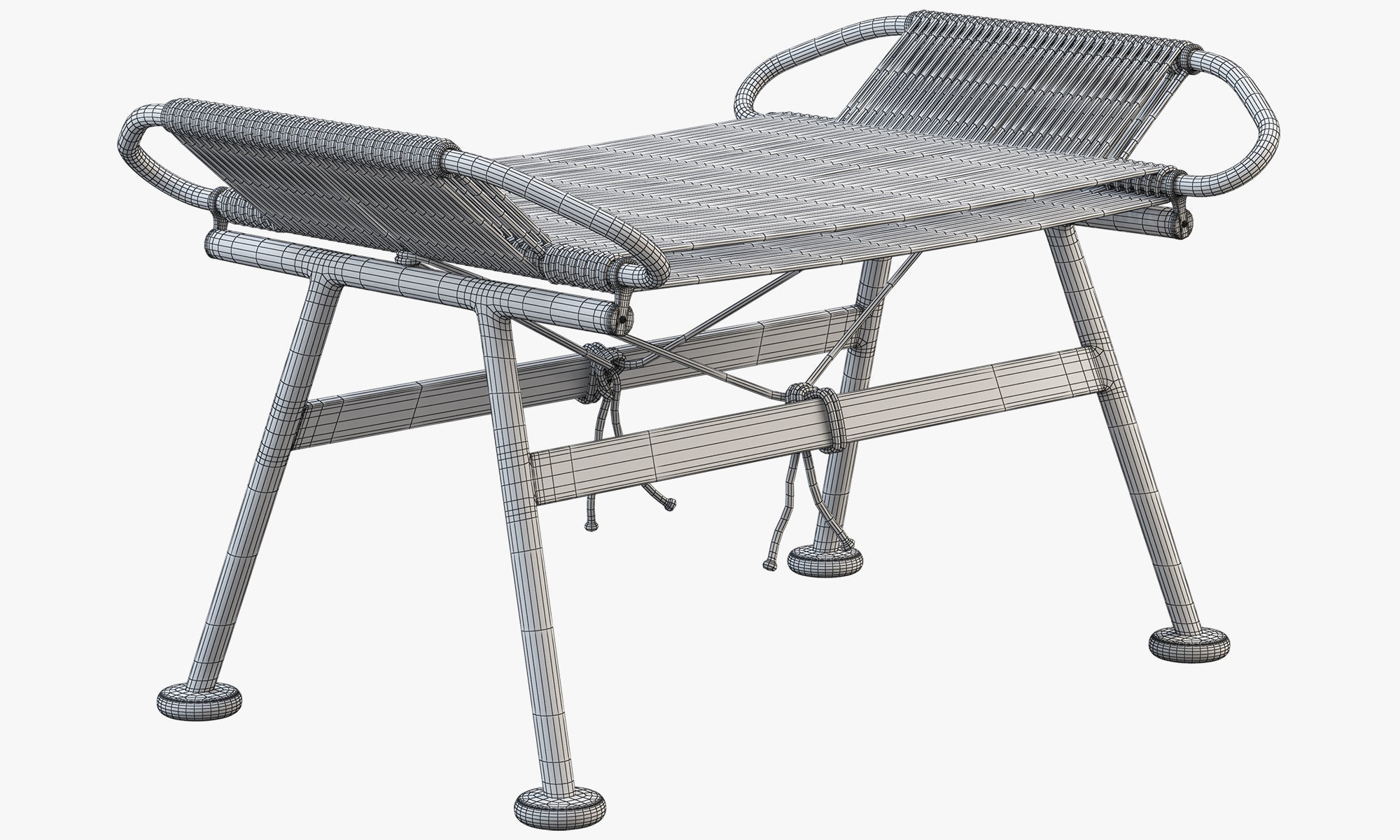 Chairs and ottomans set 38 items 3D model_52