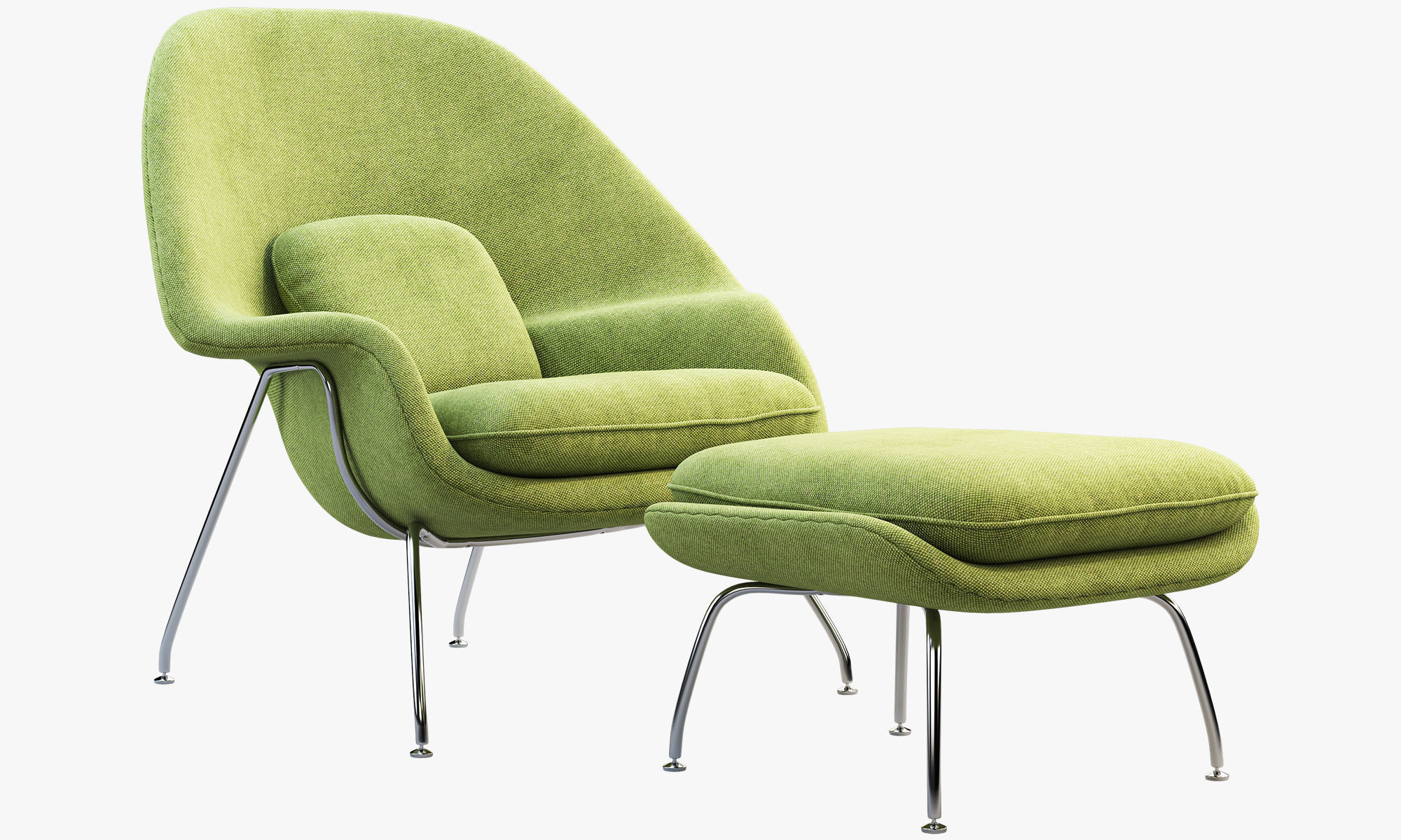 Chairs and ottomans set 38 items 3D model_82