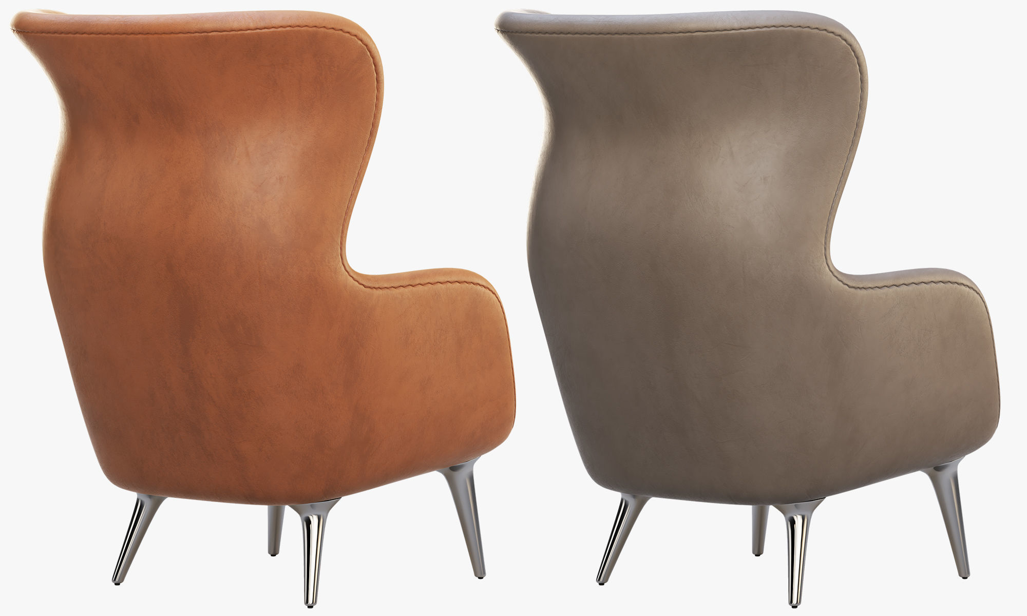 Chairs and ottomans set 38 items 3D model_117