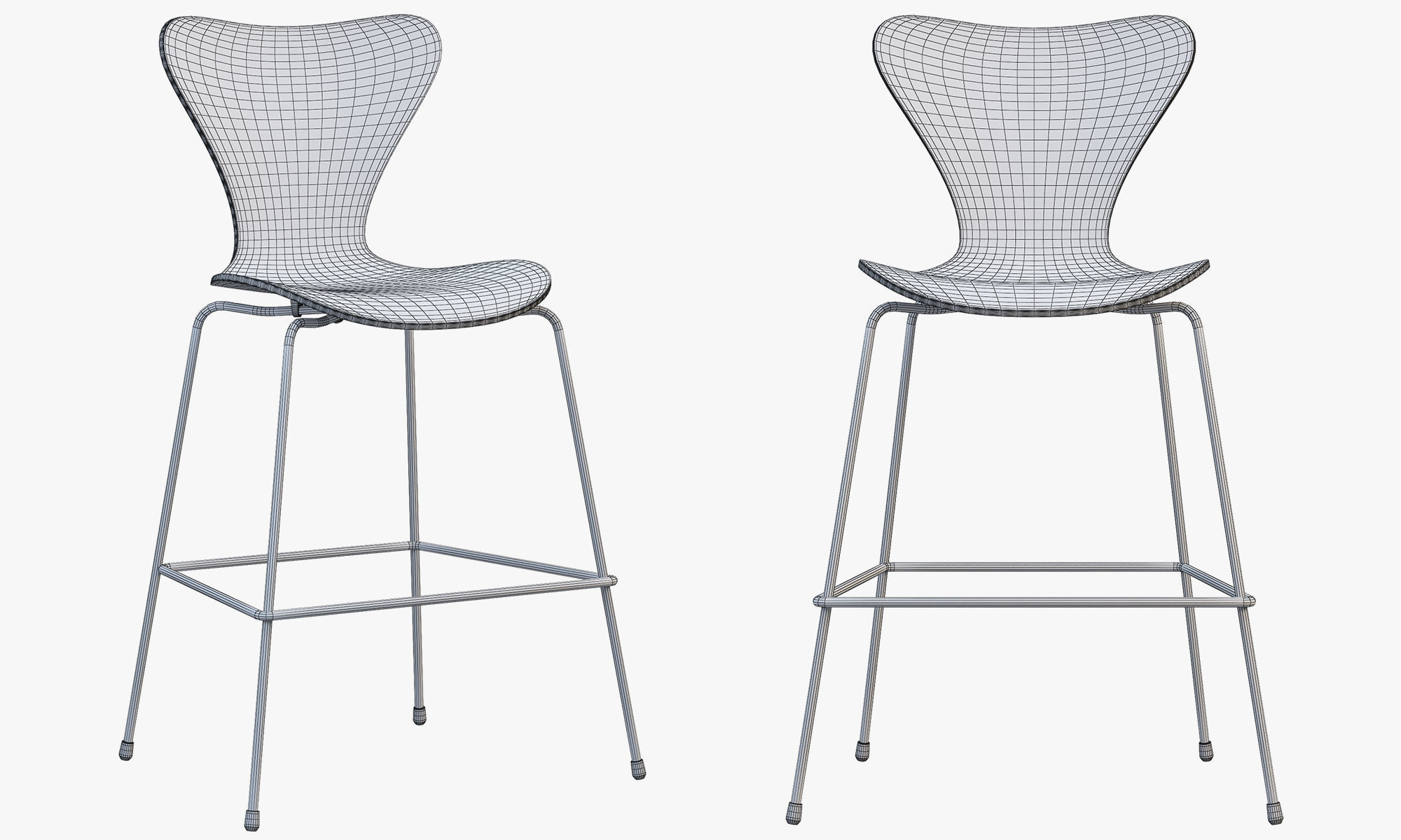 Chairs and ottomans set 38 items 3D model_145