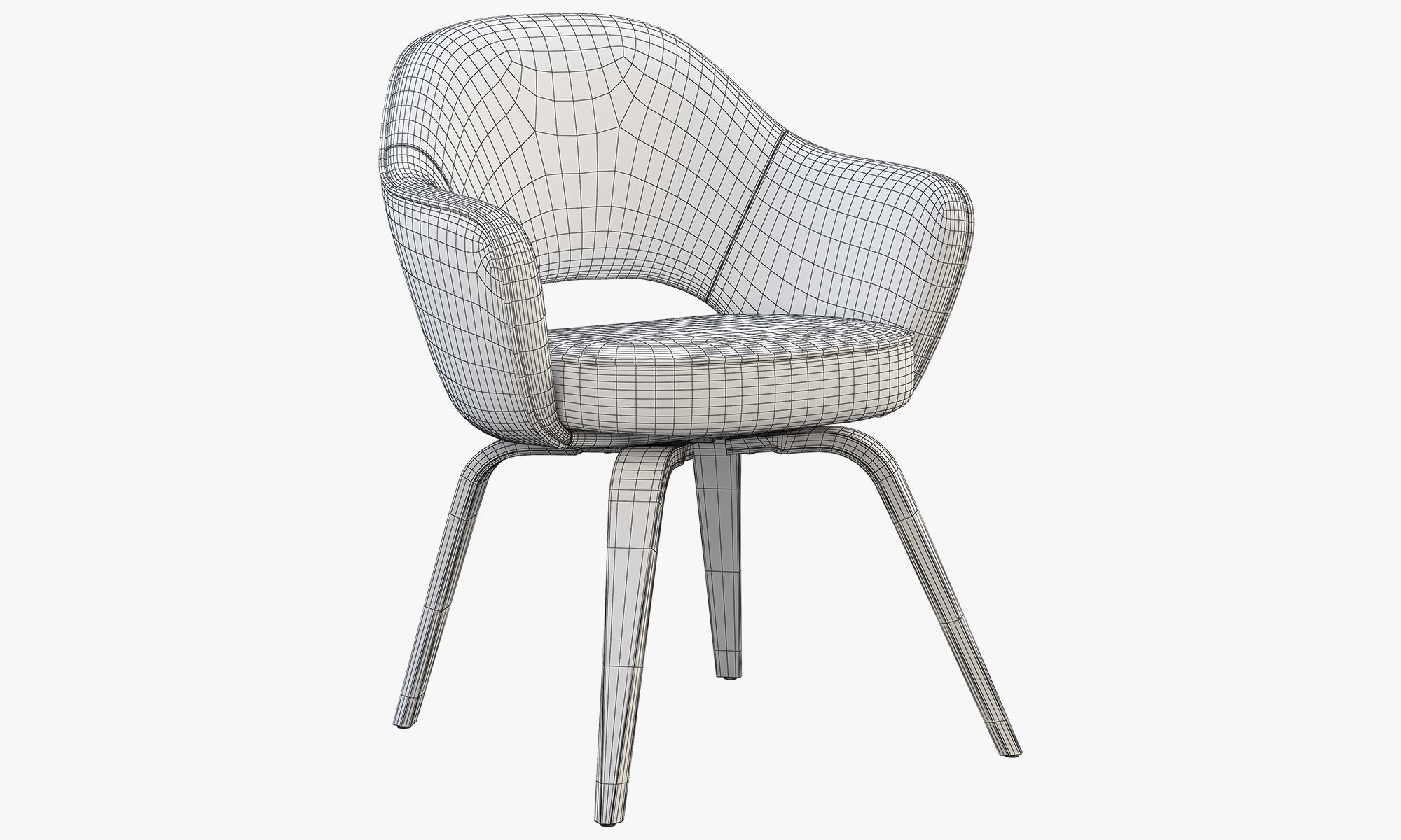 Chairs and ottomans set 38 items 3D model_98