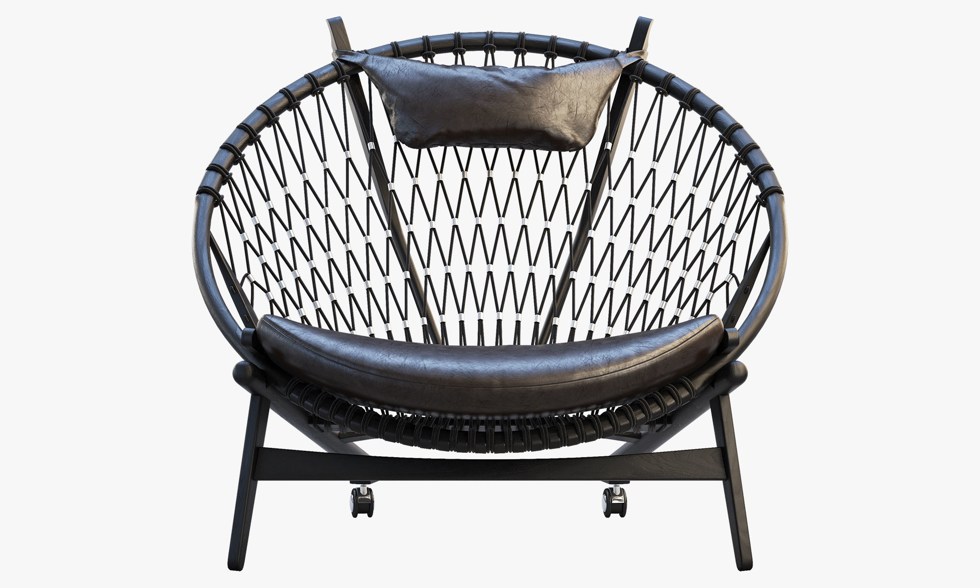 Chairs and ottomans set 38 items 3D model_37