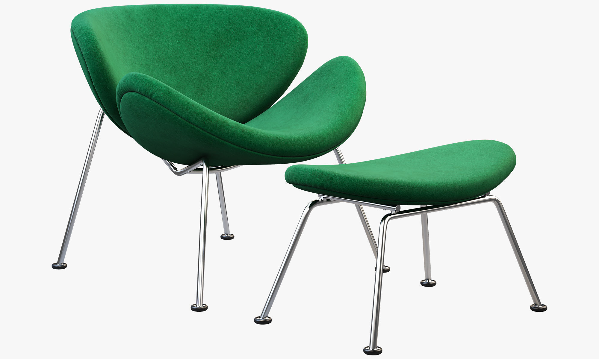 Chairs and ottomans set 38 items 3D model_127