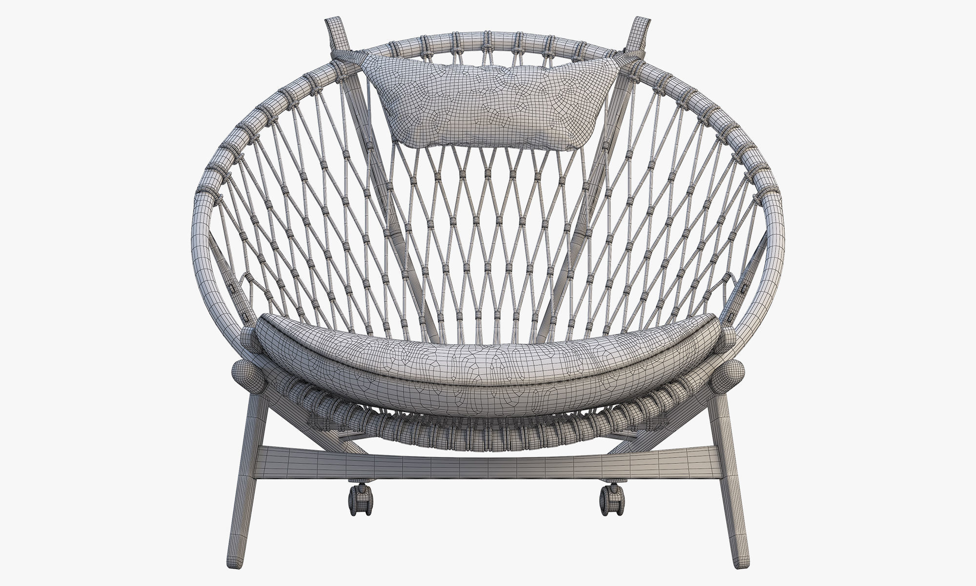 Chairs and ottomans set 38 items 3D model_39