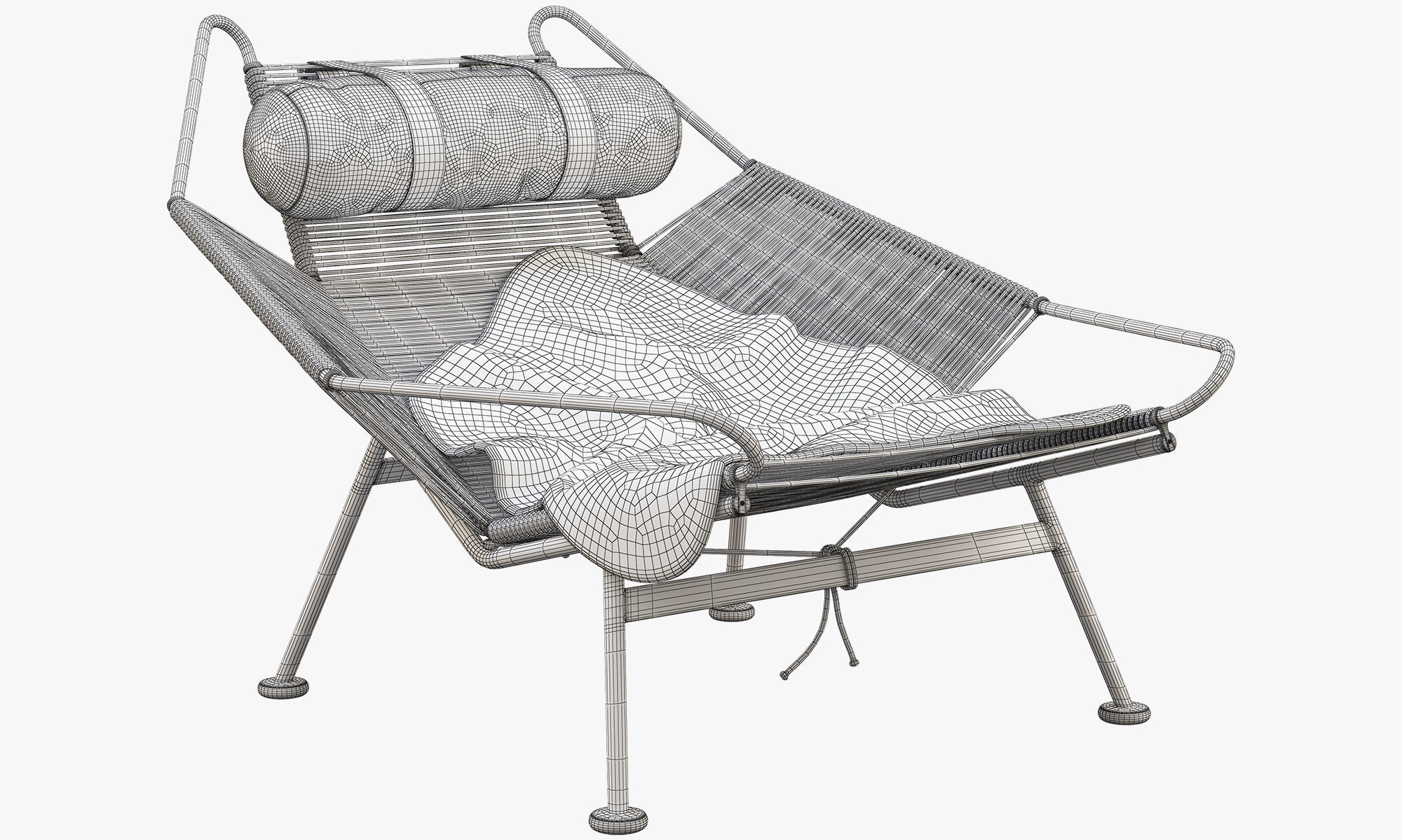 Chairs and ottomans set 38 items 3D model_46