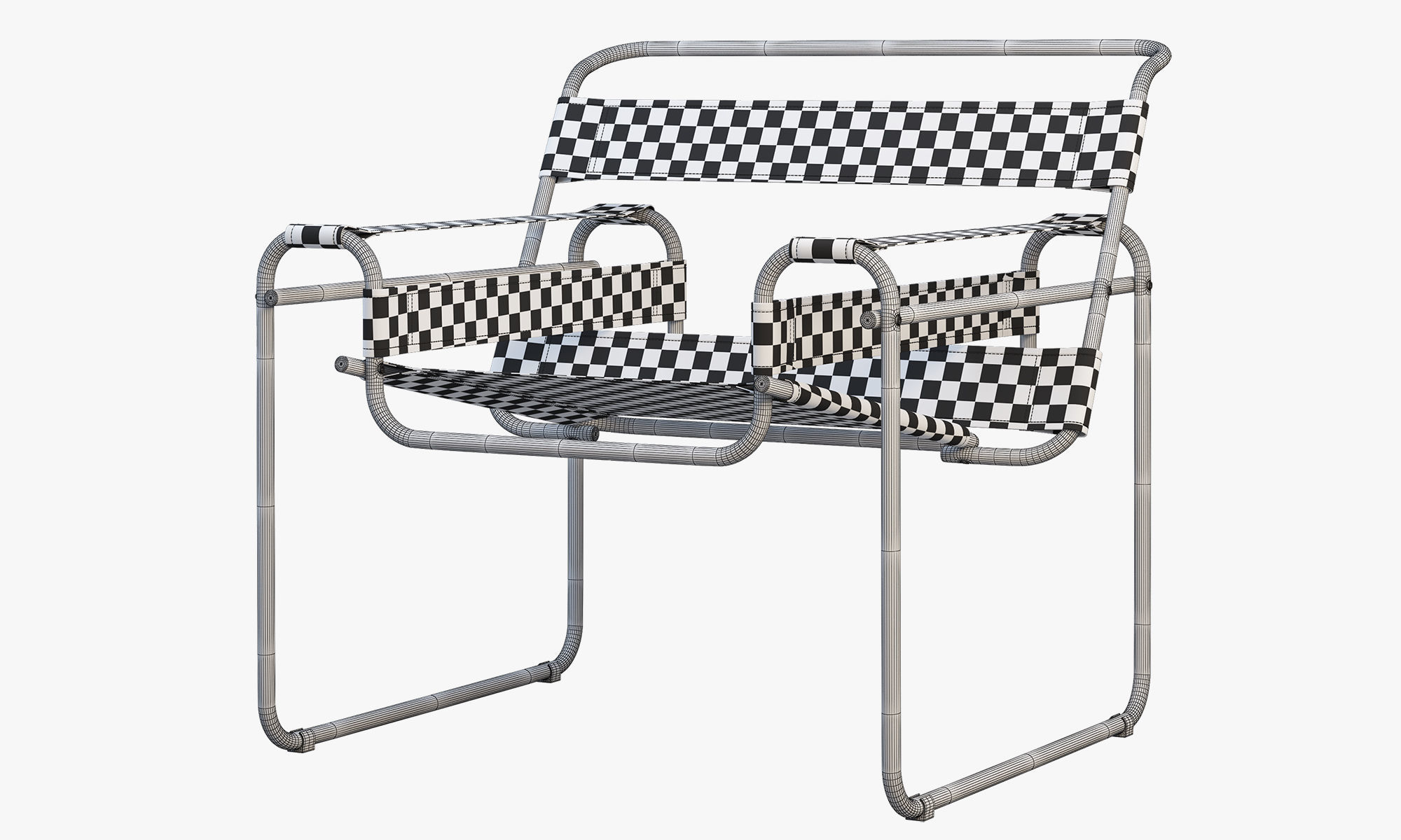 Chairs and ottomans set 38 items 3D model_73