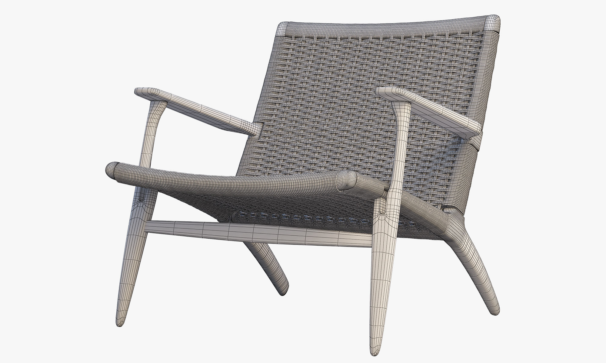 Chairs and ottomans set 38 items 3D model_34