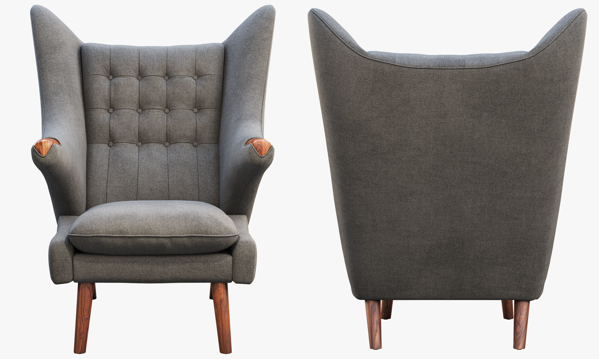 Chairs and ottomans set 38 items 3D model_78