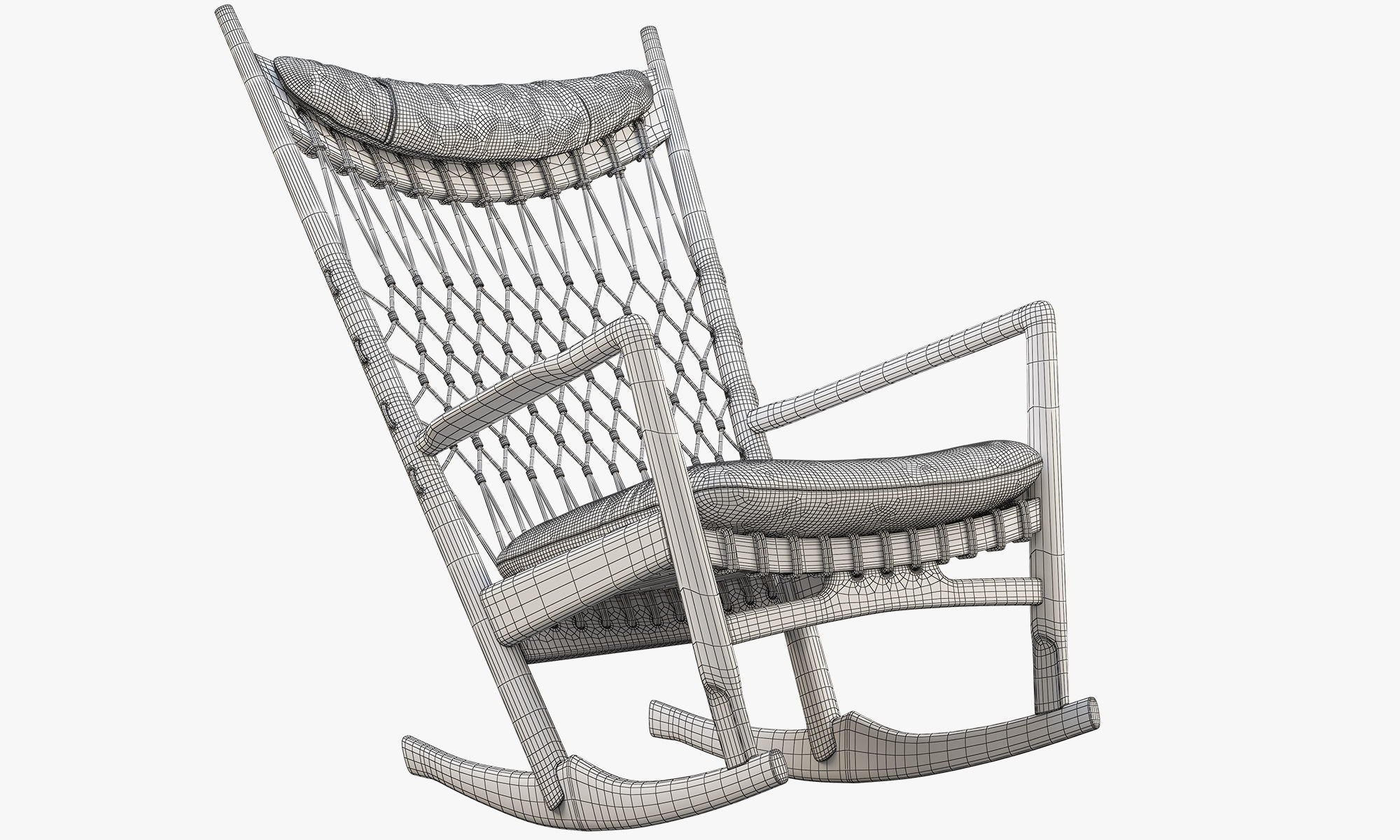 Chairs and ottomans set 38 items 3D model_58