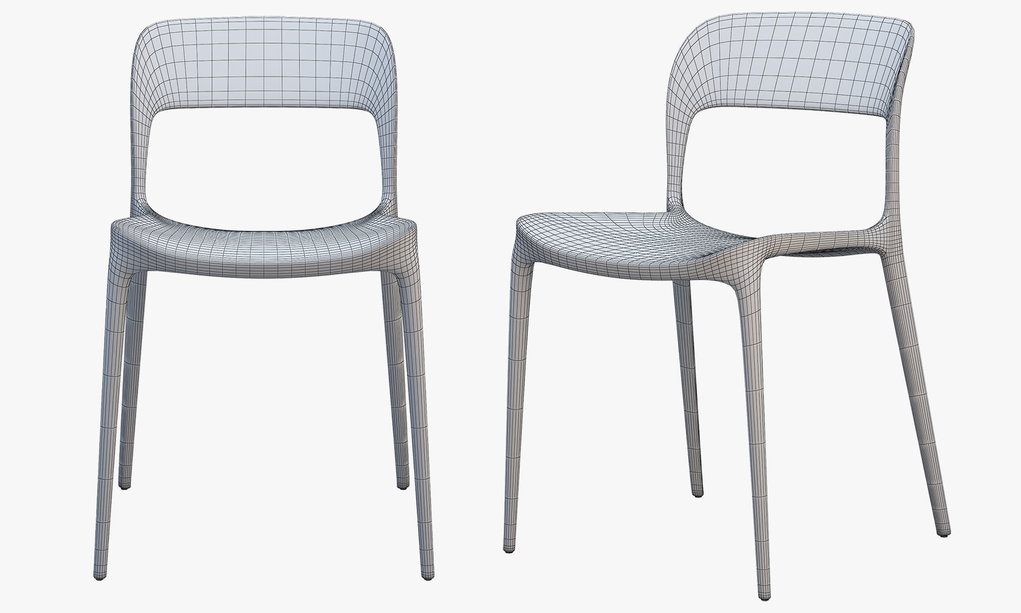 Chairs and ottomans set 38 items 3D model_143