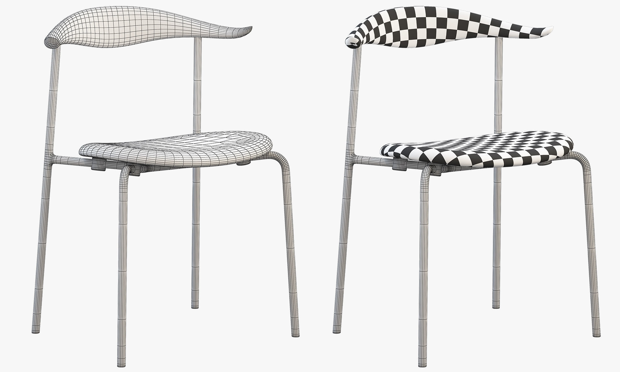 Chairs and ottomans set 38 items 3D model_110