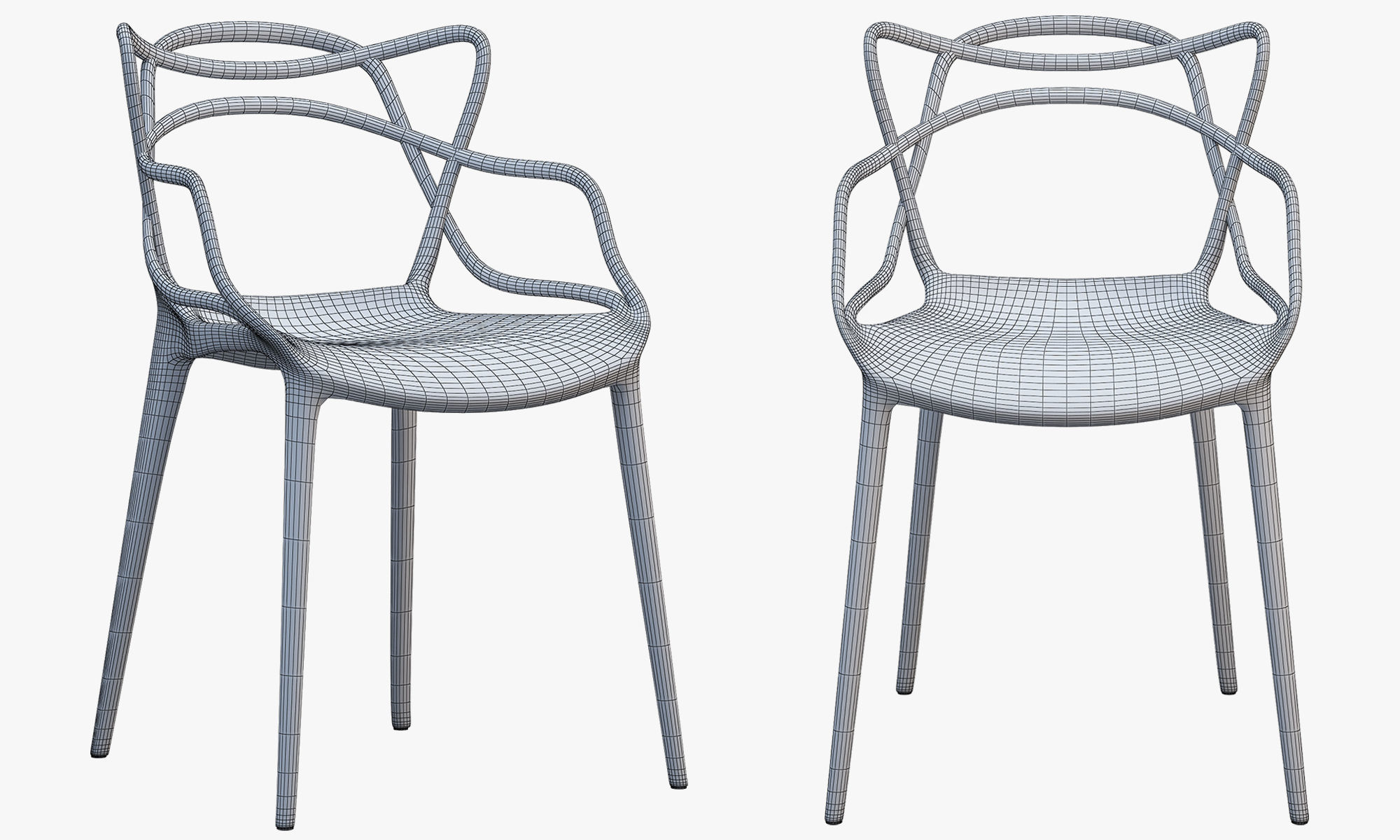 Chairs and ottomans set 38 items 3D model_141