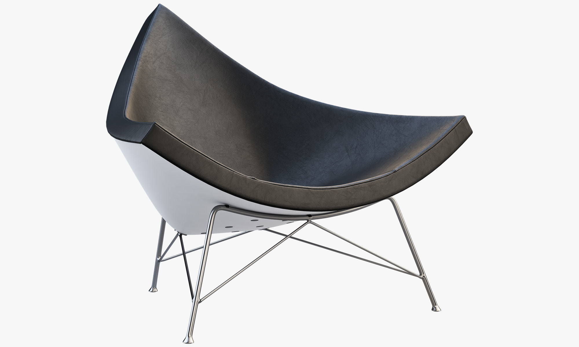 Chairs and ottomans set 38 items 3D model_64