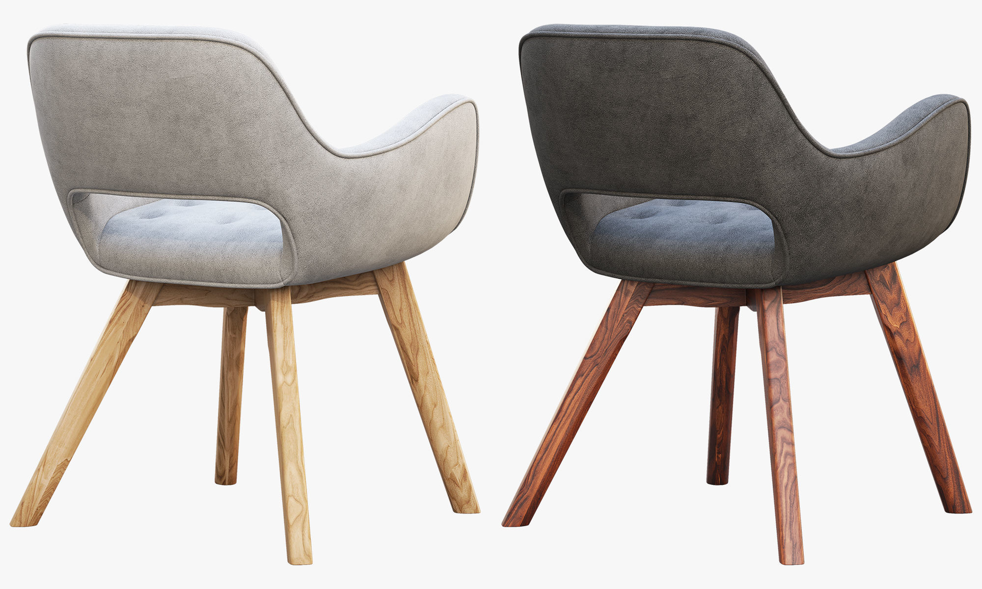 Chairs and ottomans set 38 items 3D model_107