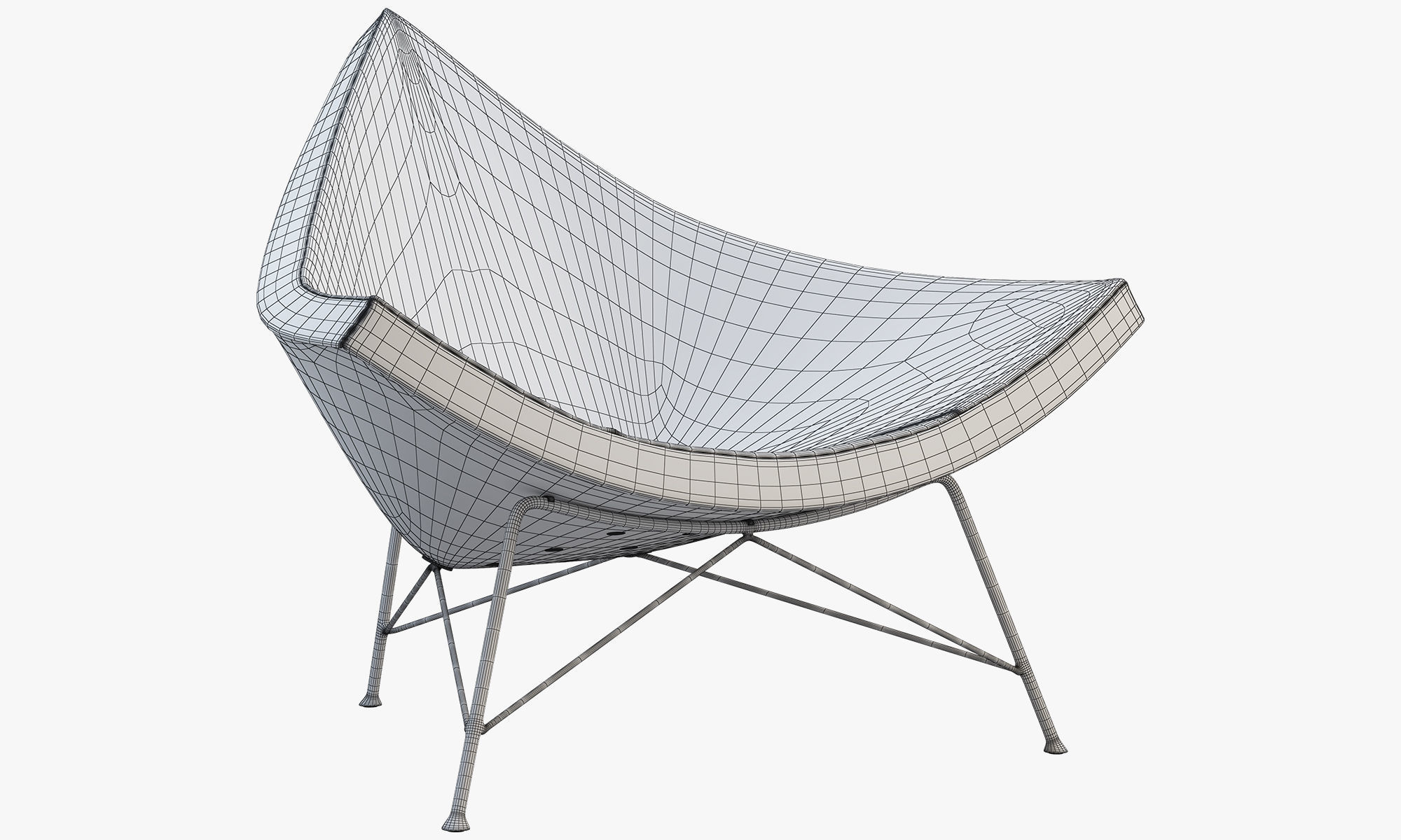 Chairs and ottomans set 38 items 3D model_66