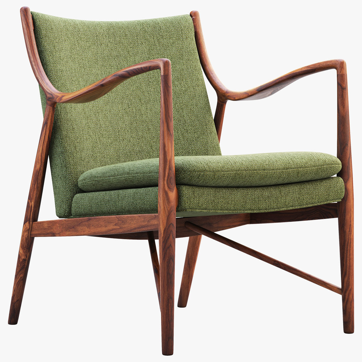 Chairs and ottomans set 38 items 3D model_7