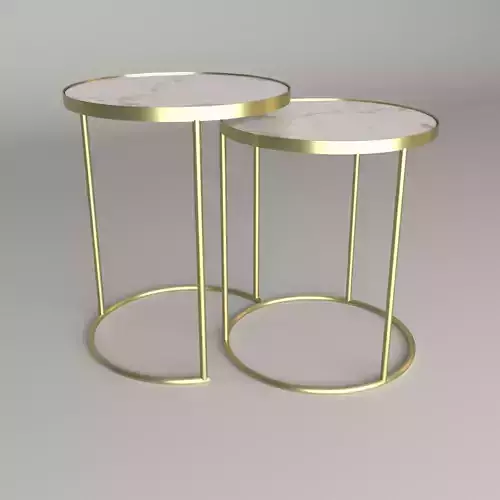 Zara Home   ART 8075072 TABLES WITH GOLDEN FRAME
