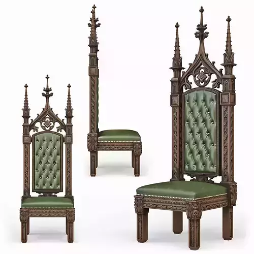 Gothic Throne 3D model