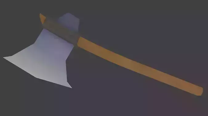Simple Axe with Basic Texture