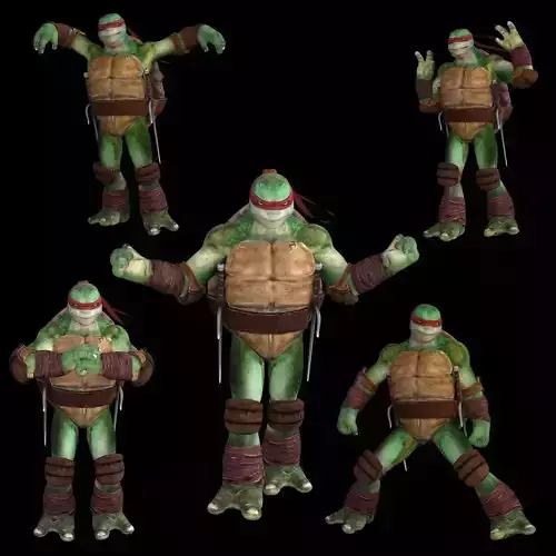 vp-35-Raphael teenage mutant ninja turtle 3D model