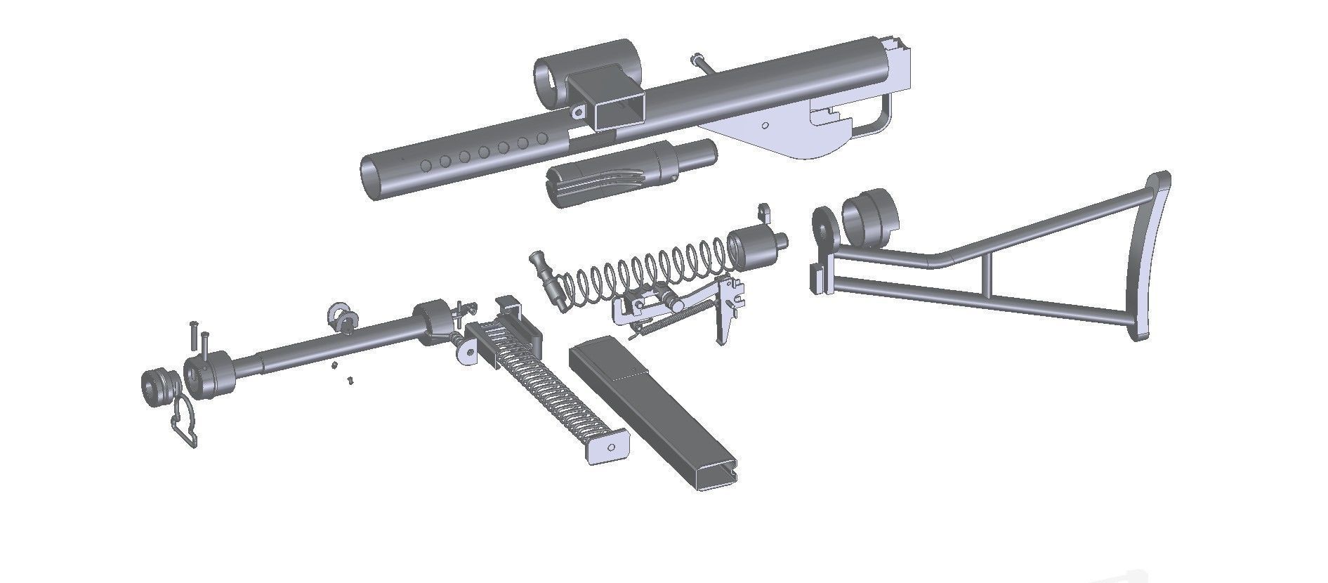 STEN MkI Star 3D model_1