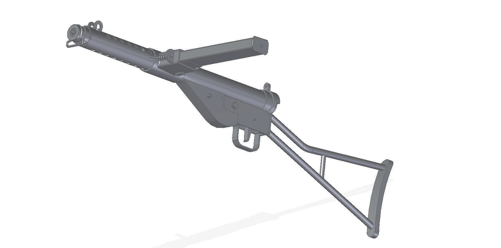 STEN MkI Star 3D model_5