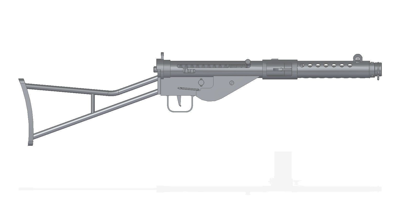 STEN MkI Star 3D model_6