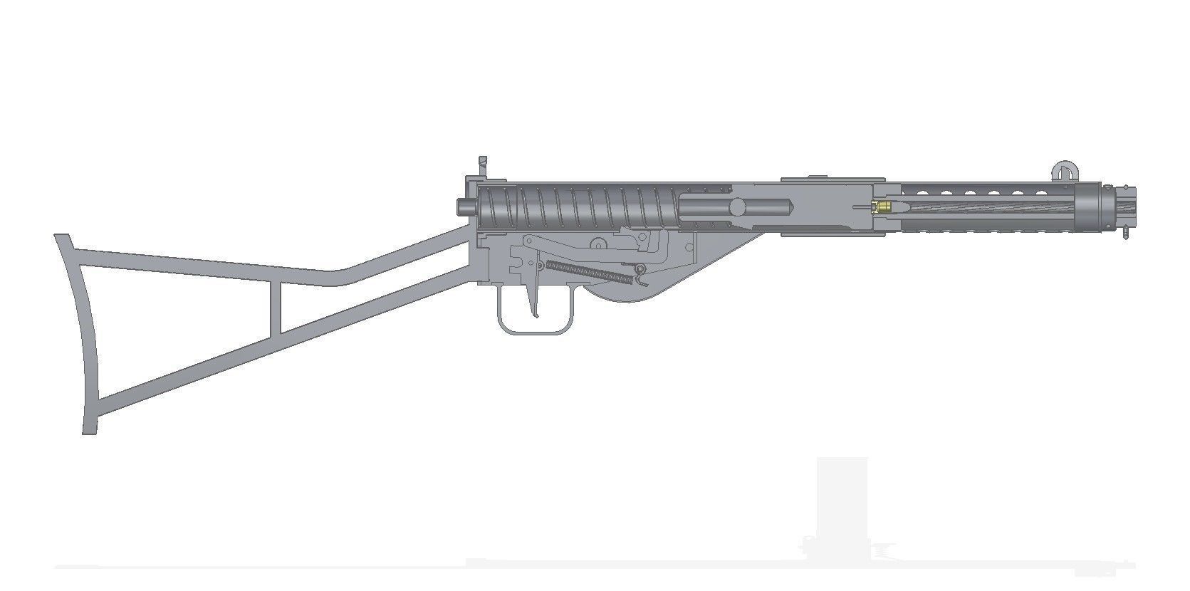 STEN MkI Star 3D model_3