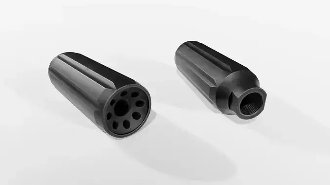 KVP XL 45ACP Linear Compensator Low-poly 3D model