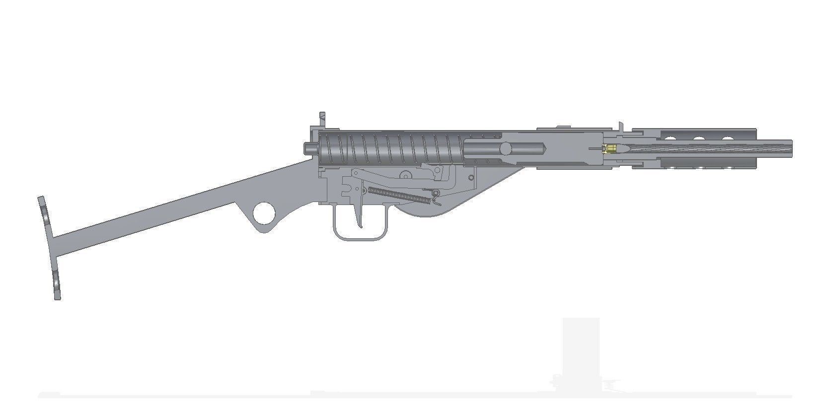 STEN MkII 3D model_4