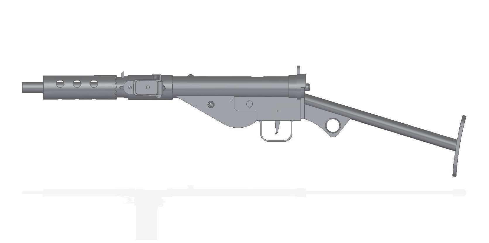 STEN MkII 3D model_5
