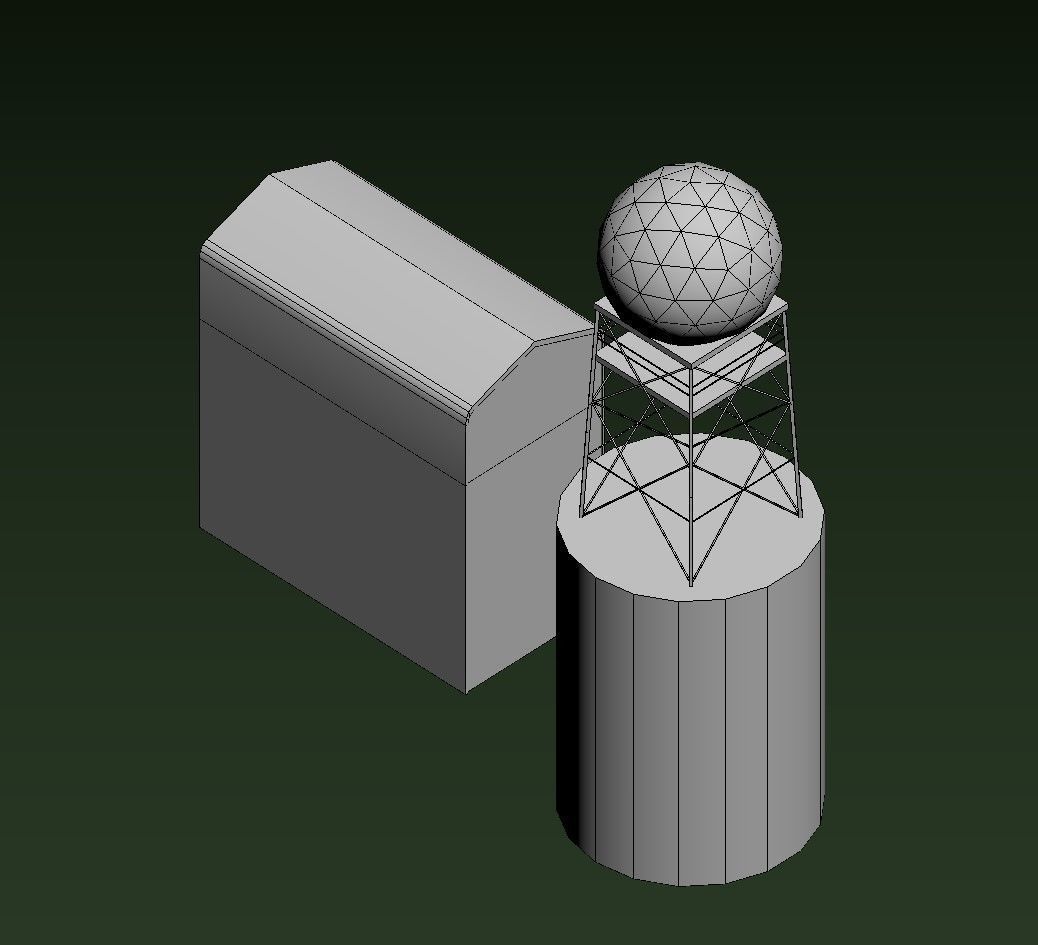 NATS Sumburgh station Low-poly 3D model_18