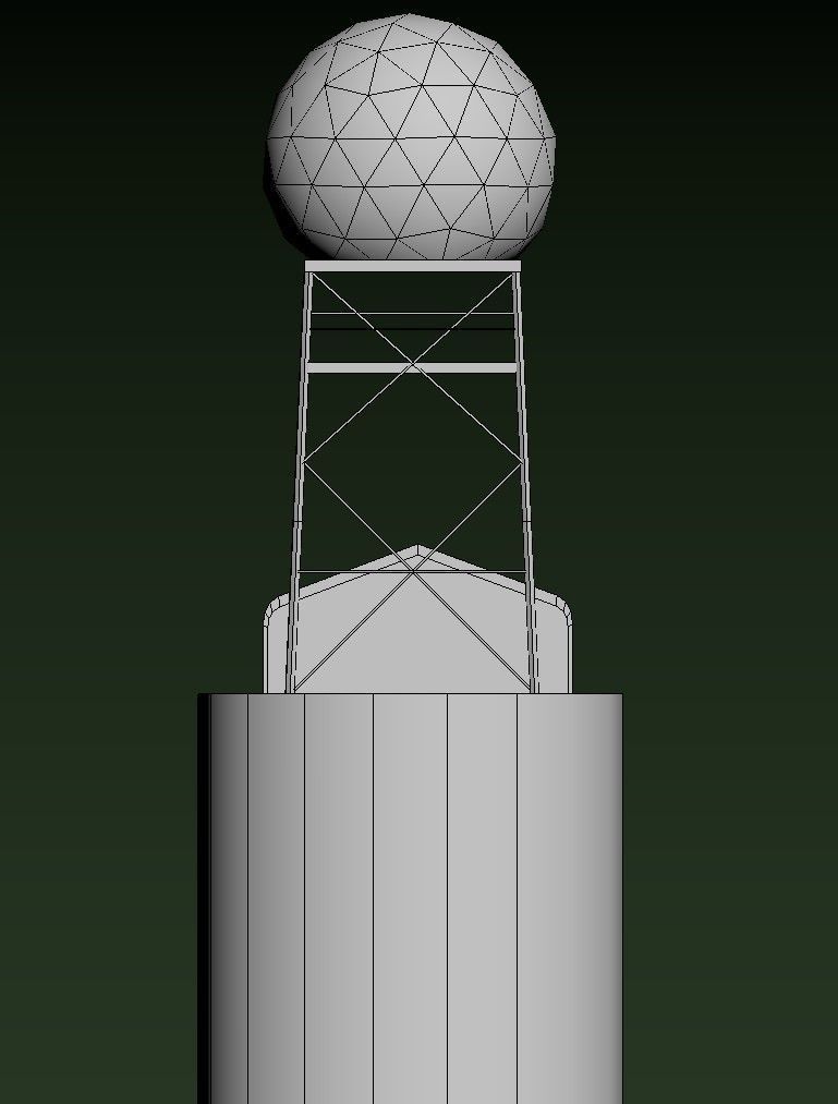 NATS Sumburgh station Low-poly 3D model_22