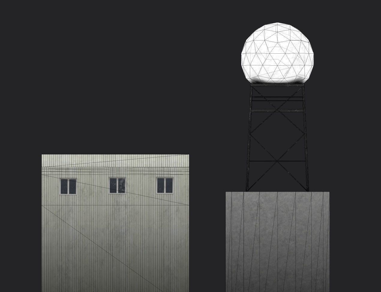 NATS Sumburgh station Low-poly 3D model_5