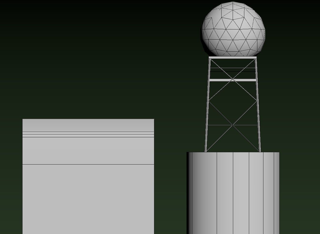 NATS Sumburgh station Low-poly 3D model_21