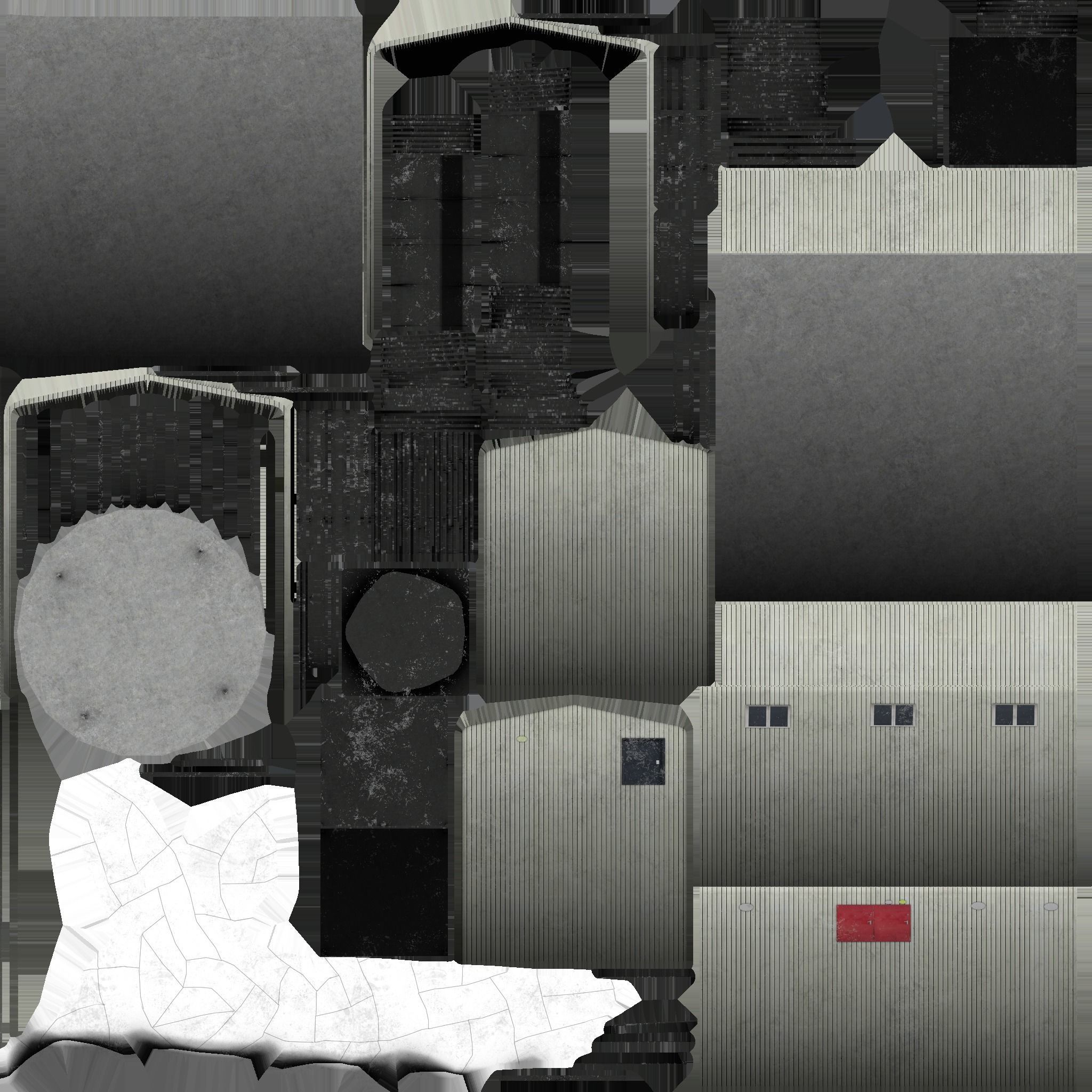 NATS Sumburgh station Low-poly 3D model_28