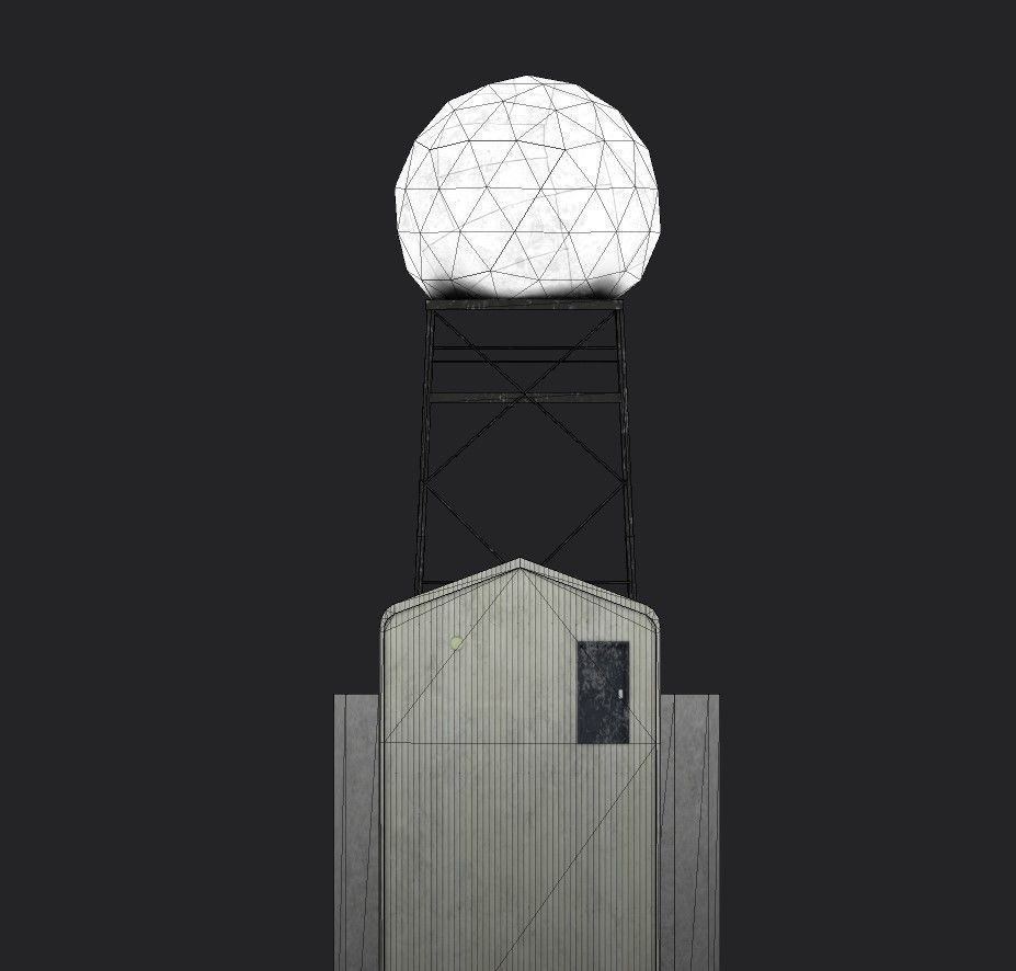 NATS Sumburgh station Low-poly 3D model_8