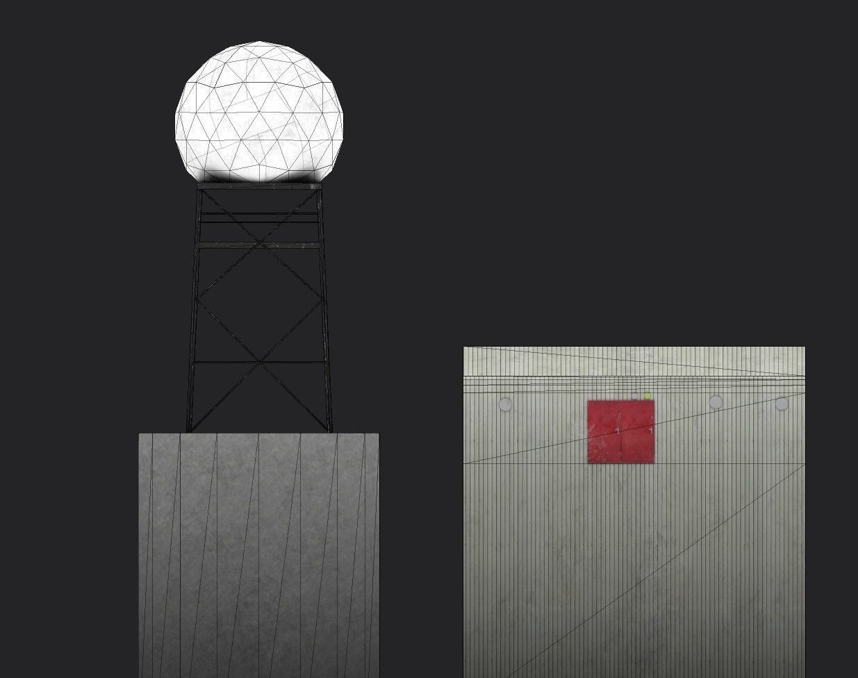 NATS Sumburgh station Low-poly 3D model_7