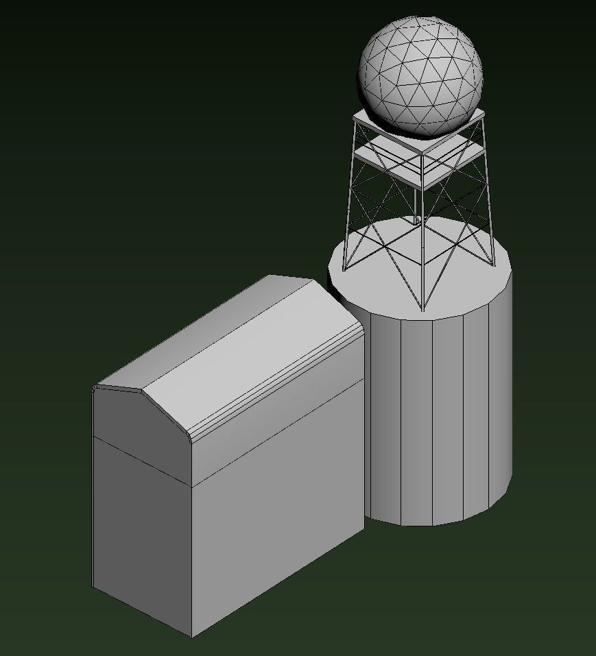 NATS Sumburgh station Low-poly 3D model_17