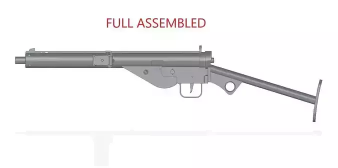 STEN MkIII 3D model