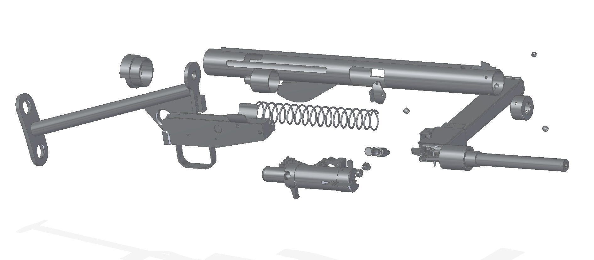 STEN MkIII 3D model_2