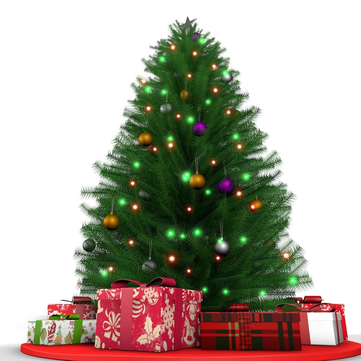 Christmas tree 3D model_3