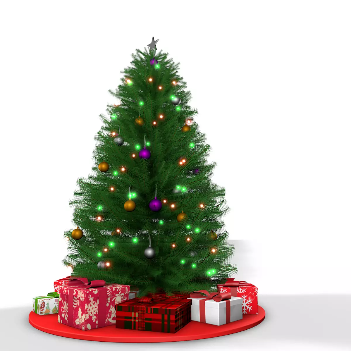 Christmas tree 3D model_0